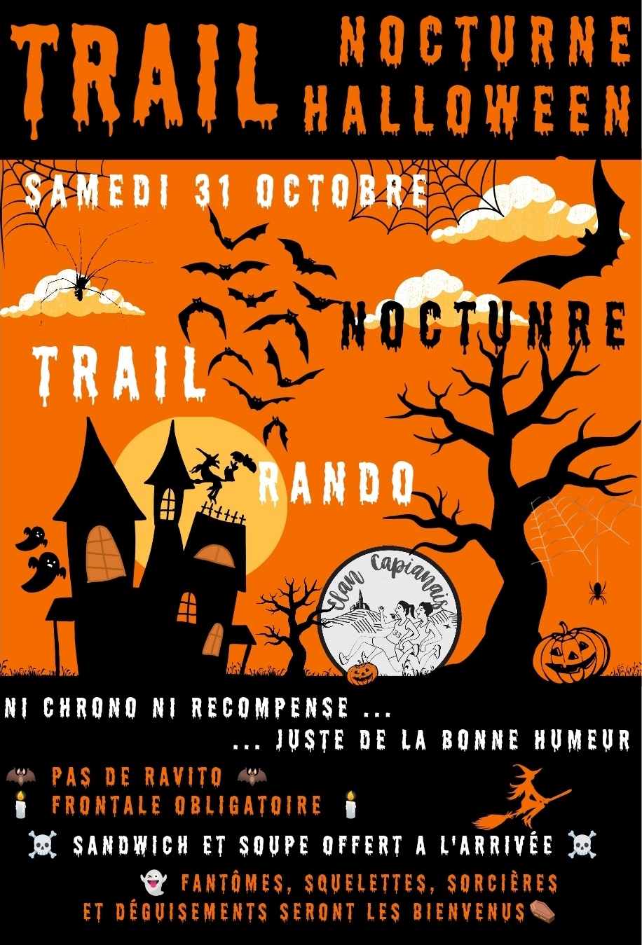Trail d'Halloween de l'Elan Capianais
